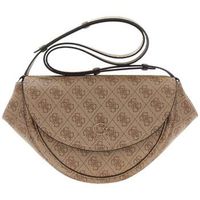 guess bolso bolso con solapa coleen monogramme logo latte ii para mujer