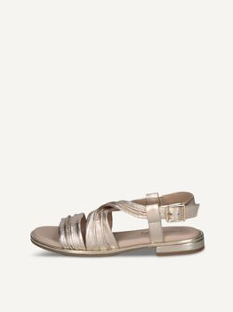 CAPRICE Sandal, metallic, made of Leather with Block heel, Size 41