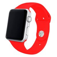 cool correa goma rojo para apple watch watch 4244 mm series 123456se
