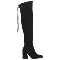 laura biagiotti botas micro black para mujer