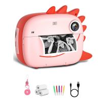 klack camara instantanea de impresion para ninos 3 a 12 anos 2 hd 12mp rosa