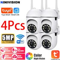 tuya-camara wifi de 5mp para interiores monitor de bebe para mascotas ptz 360 vision nocturna ir deteccion ai camaras ip de vigilancia p2p con tuya smart life