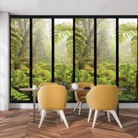 papel pintado ventana a helechos 156x270cm