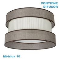 abrila home m10 marron-beige - pantalla difusor 60dx60dx25h