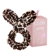 glov cheetah bunny ears hair protecting headband and hair tie set