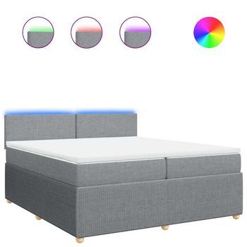Cama Tapizada 200x200x100,5 Cm Tejido - Gris