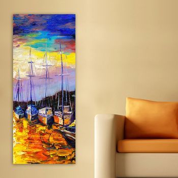 Pintura Decorativa Lienzo Dky241700161_50120 Multicolor 50x120
