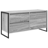 mueble de tv  mueble de salon  gabinete de tv con cajon gris sonoma 100 x 36 x 495 cm