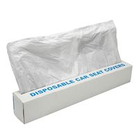 roll of 100 car seat covers white