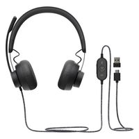 logitech zone auriculares uc con cable
