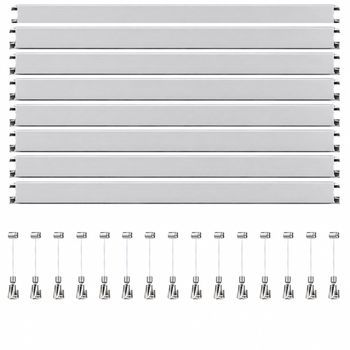 Colgar Cuadros Sin Agujeros Packs Eurohang 6 9 12 Metros Guías Aluminio 150 Cm Con 6 12 Y 15 Colgadores Automático Nylon