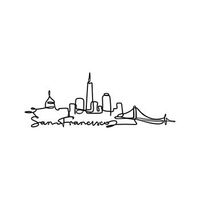 decoracion pared de metal san francisco negro 120x43x15 cm