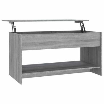 Mesa De Café - Mesa De Centro Madera De Ingeniería Gris Sonoma 102x50x52,5 Cm