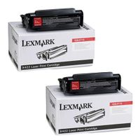 original multipack lexmark x422 printer toner cartridges 2 pack -12a3715