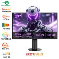 monitor para juegos titan army kf271s plus de 27 pulgadas y 240 hz pantalla qhd de alta velocidad con tecnologia ips resolucion de 2560x1440 hdr400 soporte ajustable en altura doble iluminacion