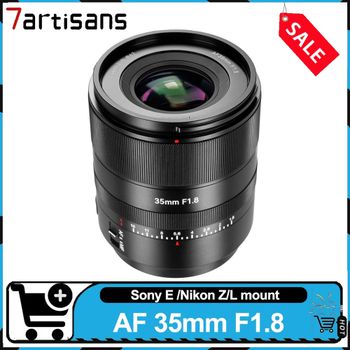 7artisans AF 35mm F1.8 Lente de Enfoque Automático de Fotograma Completo, Lente Principal de Gran Apertura, Compatible con Sony A7S, Nikon ZFC, Leica L