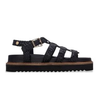 Carmela para mujer. 16303001-NEGRO Sandalias de Piel 163030 negro (40), 1 a 3cm, Hebilla, Casual