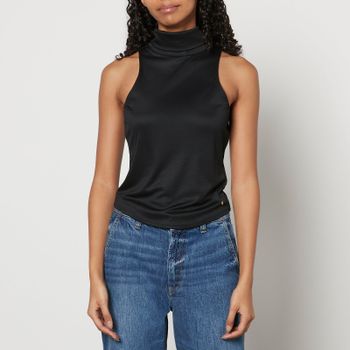 Anine Bing Jennie Modal-Blend Turtleneck Top - M