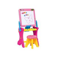 pupitre magnetico rosa con 30 accesorios 90 cm