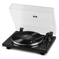 tocadiscos audizio toledo semiautomatico bluetooth altavoces integrados madera