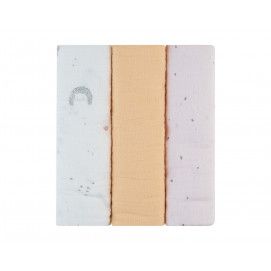 Juego de pañales de muselina 3 uds 100x100 cm Hedge-hugs