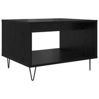 mesa de cafe  mesa de centro roble negro 60 x 50 x 40 cm madera contrachapada