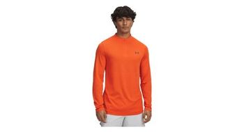 Camiseta 1 4 zip under armour vanish elite naranja  hombre