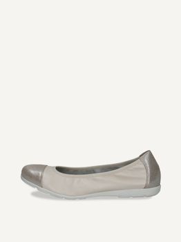 CAPRICE Ballerina, metallic, made of Leather, Size 36