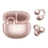 auriculares kinglucky clip on inalambricos bluetooth 54 con cancelacion de ruido microfono y resistencia ipx4 rosa