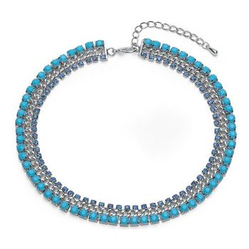 Cadena de mujer con piedras de turquesa