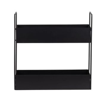Estante de cocina de hierro negro para encimera