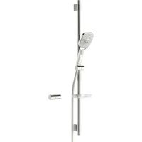 conjunto de barra mural hansa hansaactivejet style 8437 3 chorros cromo 84370230