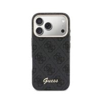 funda para movil guess logo script silicona negra compatible con iphone 17 pro max