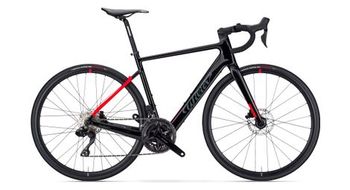 Bicicleta electrica de carretera wilier triestina garda hybrid shimano 105 di2 12s 250 wh 700 mm negro rojo