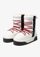 botas doble cordon nordic v2 shiny bomb white - blanco