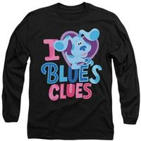 blues clues  you camiseta manga larga i heart blue para mujer