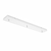 floron de techo rectangular de metal alice blanco ip20 para lamparas colgantes - base de techo moderna conexion central facil instalacion