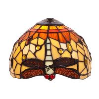 pantalla tiffany suelta serie belle amber d-20cm
