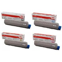 original multipack oki c830 printer toner cartridges 4 pack -44059108