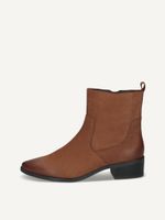 caprice bootie brown made of leather with block heel size 375