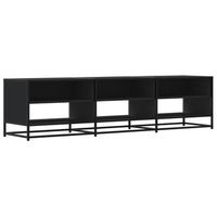 mueble de tv  mueble de salon  gabinete de tv madera de ingenieria negro 180x40x46 cm