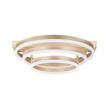Lámpara De Techo Led Dorada 50 Cm Plafón Anillos Iluminación Moderno Glamour Nore