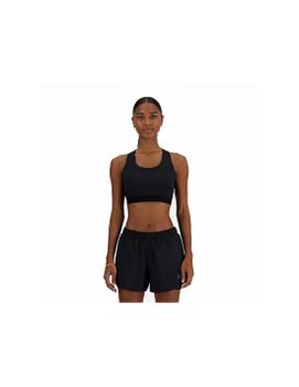 Sujetador deportivo New Balance Sleek Medium Support Pocket Mujer Negro