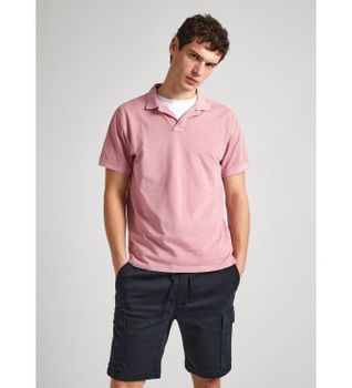 Pepe Jeans para hombre. PM542099 Polo New Oliver rosa (XL), Casual, Algodón, Manga corta, Sostenible