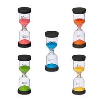 reloj de arena - juego de 5 - bluegreenblack - 8x32x176cm