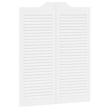 Puertas Batientes Blanco 100 X 40 Cm Madera De Pino Maciza Vidaxl