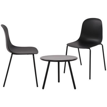 Suite De 2 Plazas Mindin Plástico Negro Clp