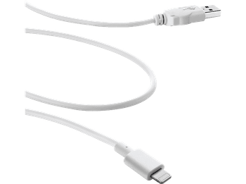 Adaptador USB para iPhone - CellularLine LIGHTNING, 120 cm, Blanco