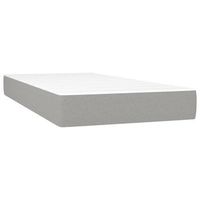 colchon matrimonial  colchon de cama  colchao de muelles ensacados tela gris claro 120x190x20 cm