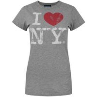 junk food camiseta i love new york para mujer